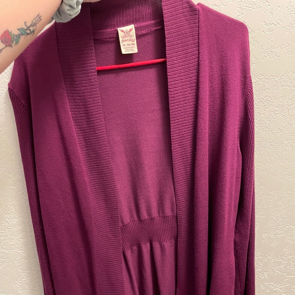 Purple Cardigan